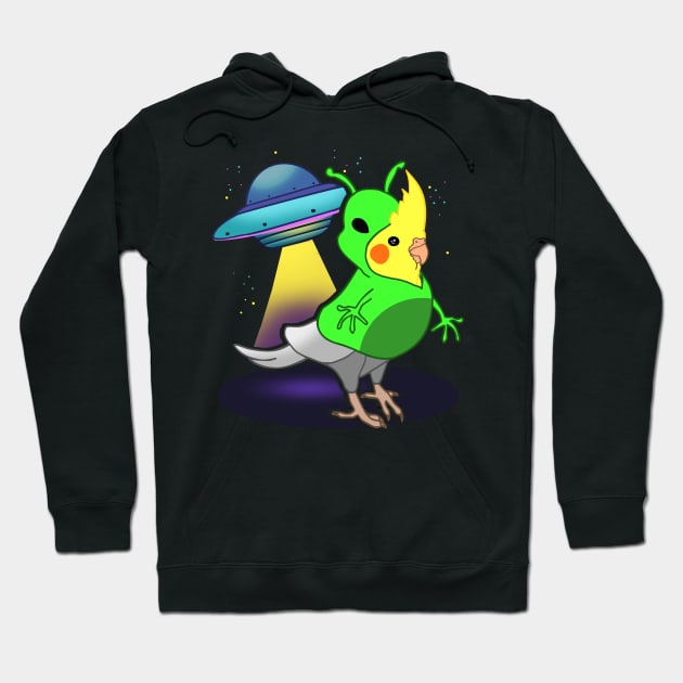 Aesthetic Alien Birb Hoodie by FandomizedRose